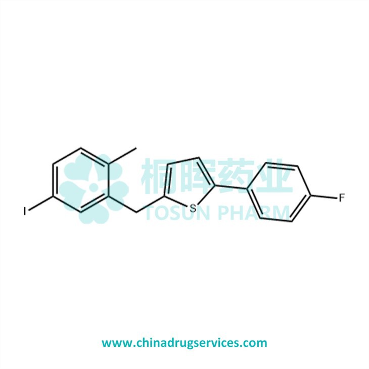 2-(4-Fluorophenyl)-5-[(5-iodo-2-methylphenyl)methyl]thiophene