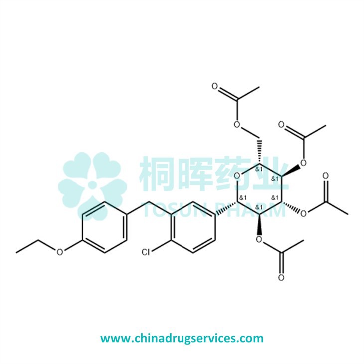 (2R,3R,4R,5S,6S)-2-(Acetoxymethyl)-6-(4-chloro-3-(4-ethoxybenzyl)phenyl)tetrahydro-2H-pyran-3,4,5-triyl Triacetate