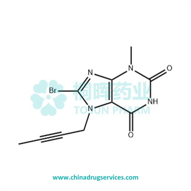 8-bromo-7-(but-2-ynyl)-3-methyl-1H-purine-2,6(3H,7H)-dione