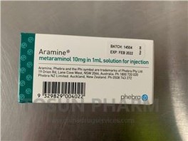 Metaraminol Tartrate Injection Reference Listed Drug